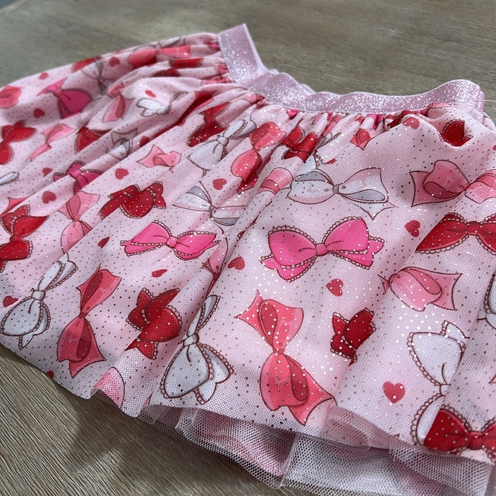 Sweet Wink Toddler Girl Bow Love Tutu Skirt 2-4 4-6 years 2T 3T 4T 5 6 - Picture 3 of 3